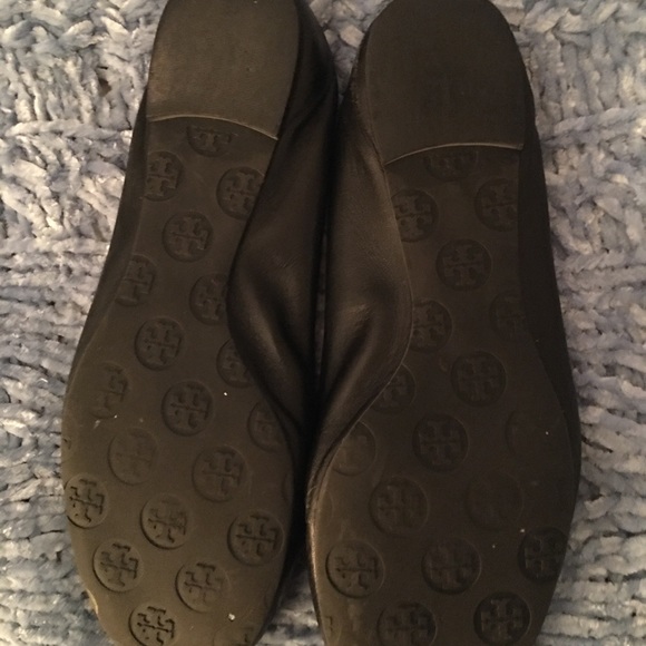 Tory Burch Reva Flats - Black/Gold - Size 10 - Picture 2 of 7